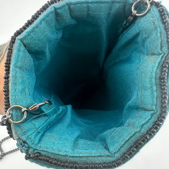 Mary Frances Peace Sign Beaded Crossbody Phone Bag - Picture 6 of 8